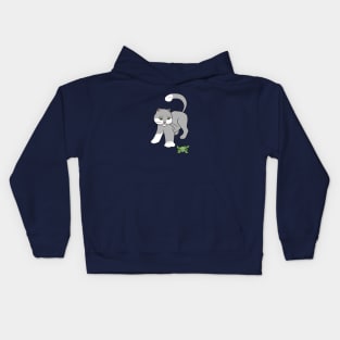 Cute Cat And Frog Kids Hoodie